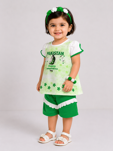 Girls Azadi suit-butter fly