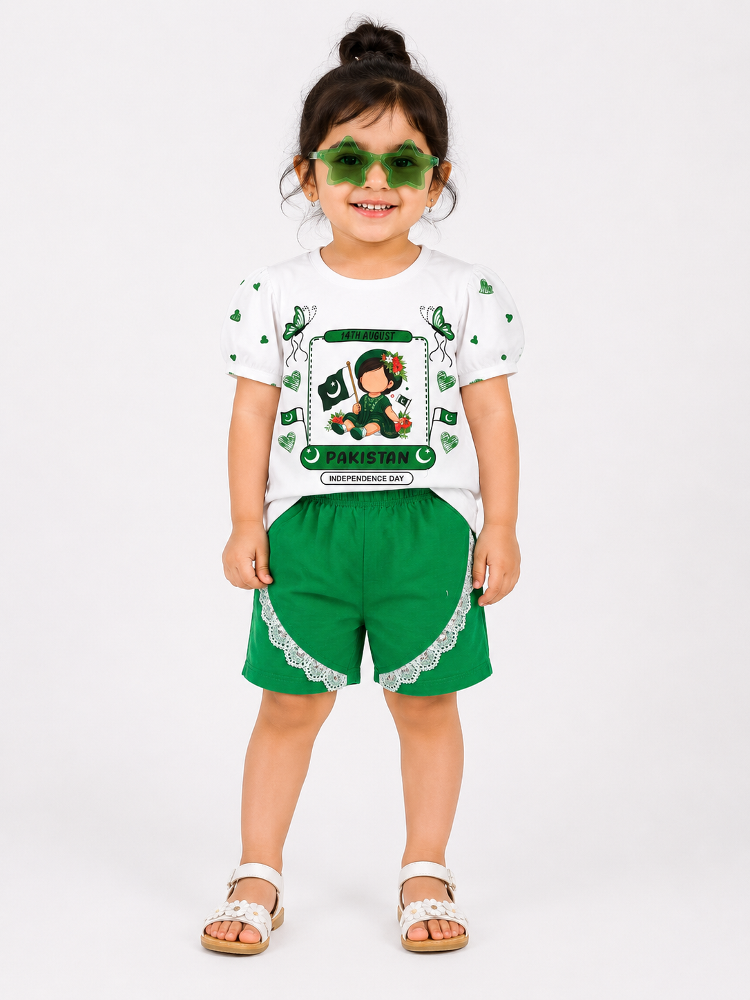 Girls Azadi suit-charcter