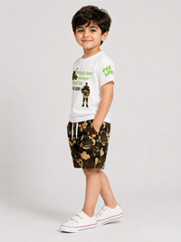 Boy Azadi suit-army