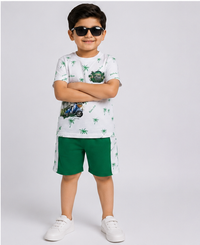 Boy Azadi suit-tree print